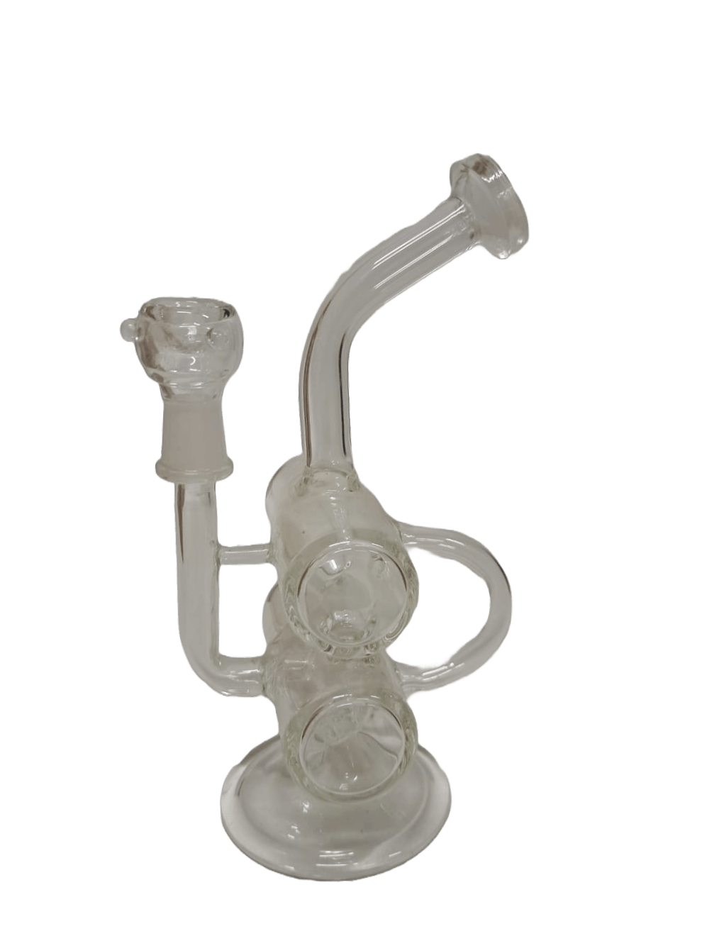 DOUBLE BARREL BONG IN VETRO
