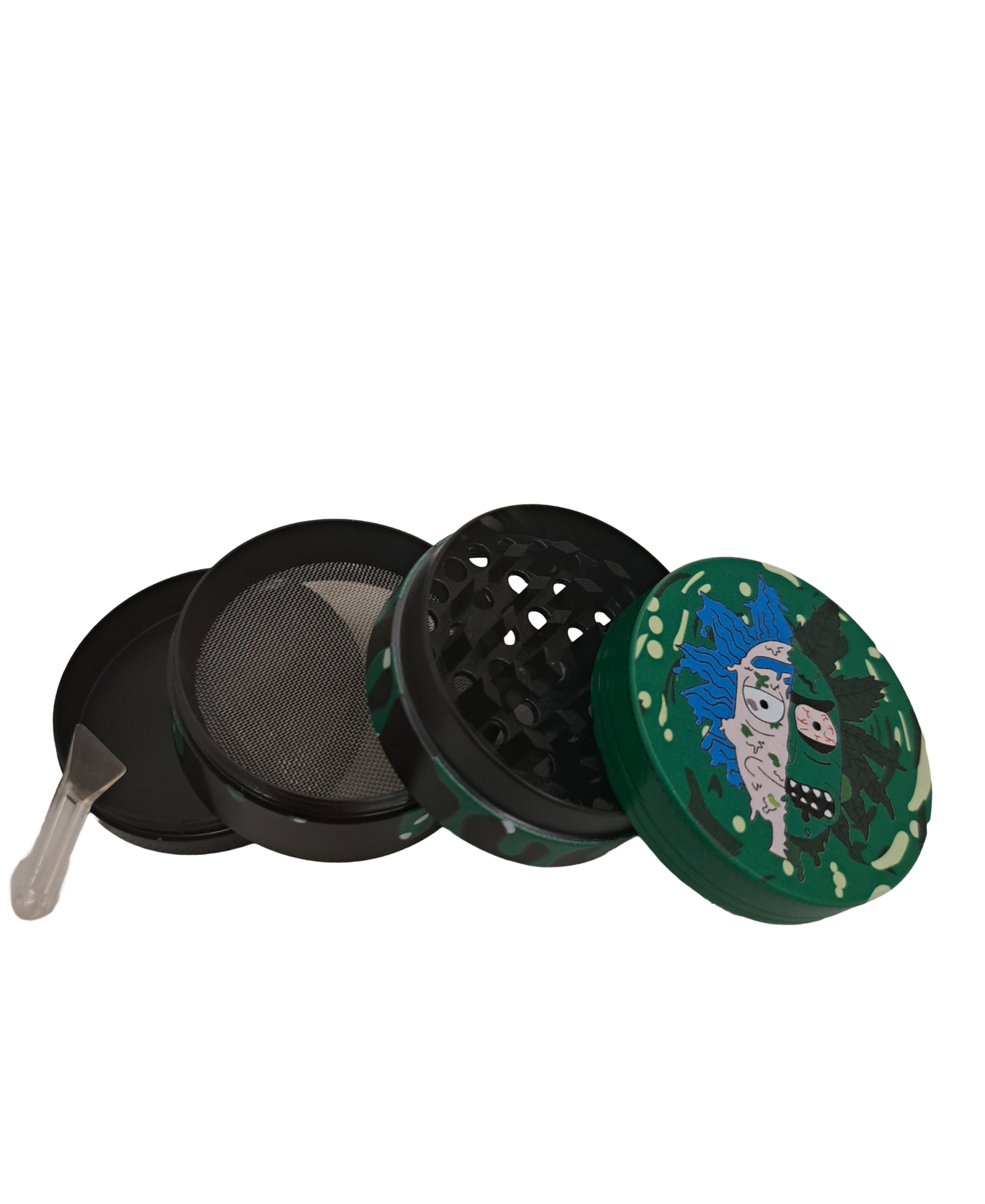GRINDER RICK AND MORTY TESTA RICK 4 PARTI IN METALLO