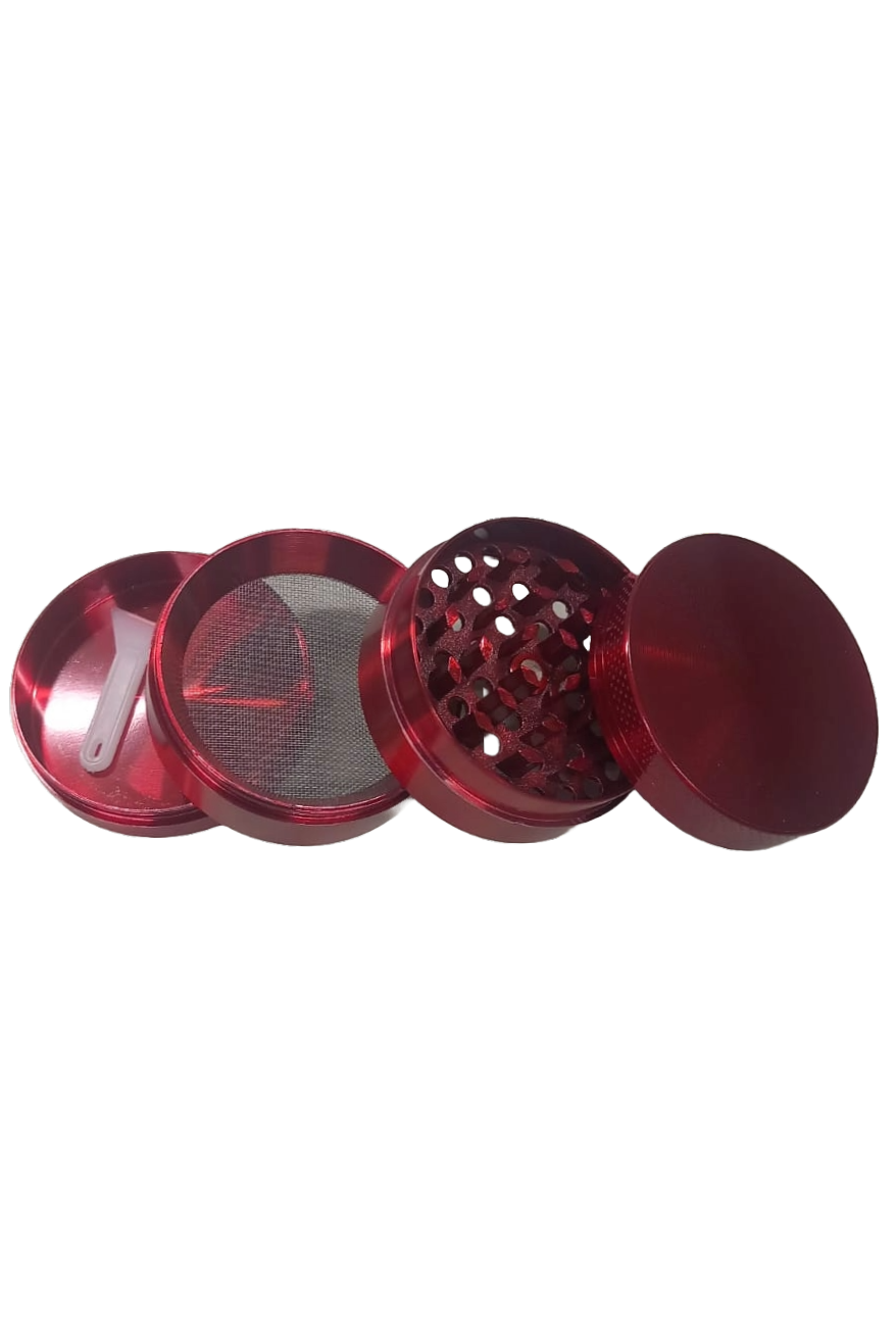 GRINDER 4 PARTI ROSSO IN METALLO