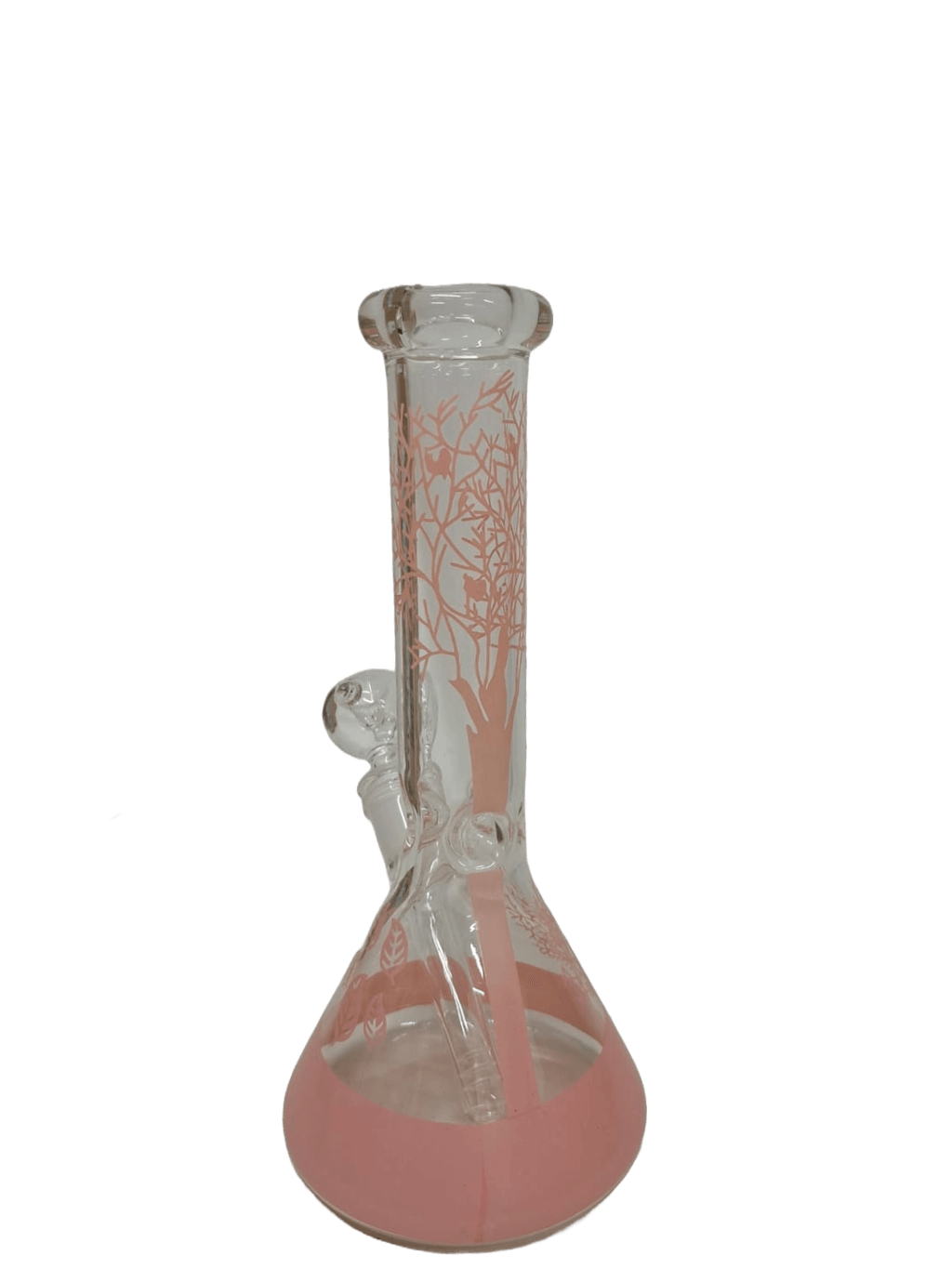 PINK TREE BONG IN VETRO