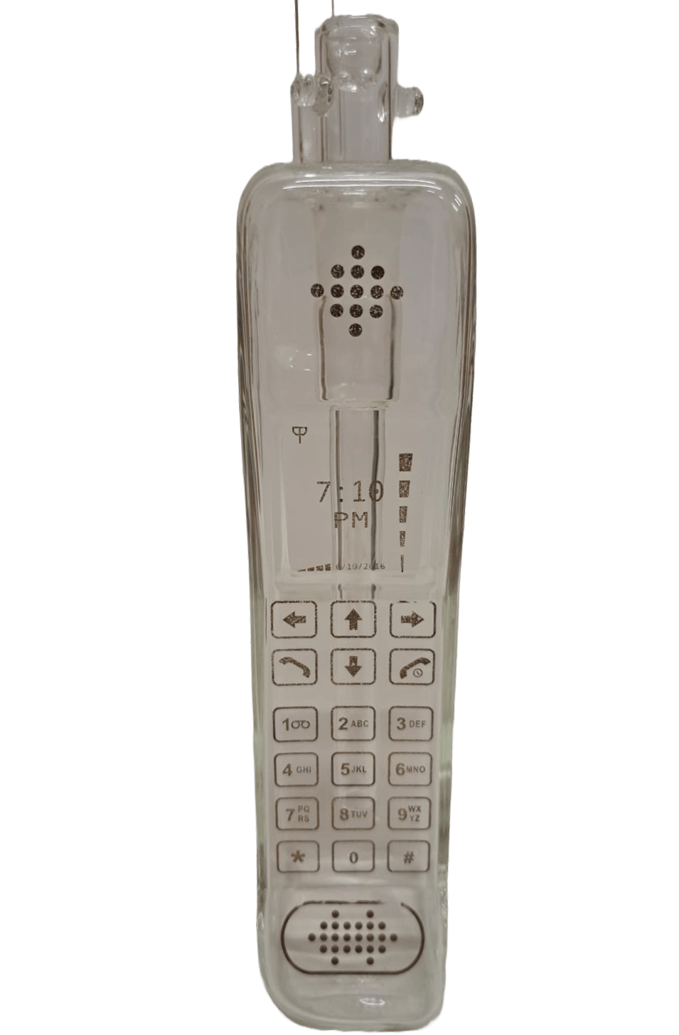CELL PHONE RETRO BONG IN VETRO