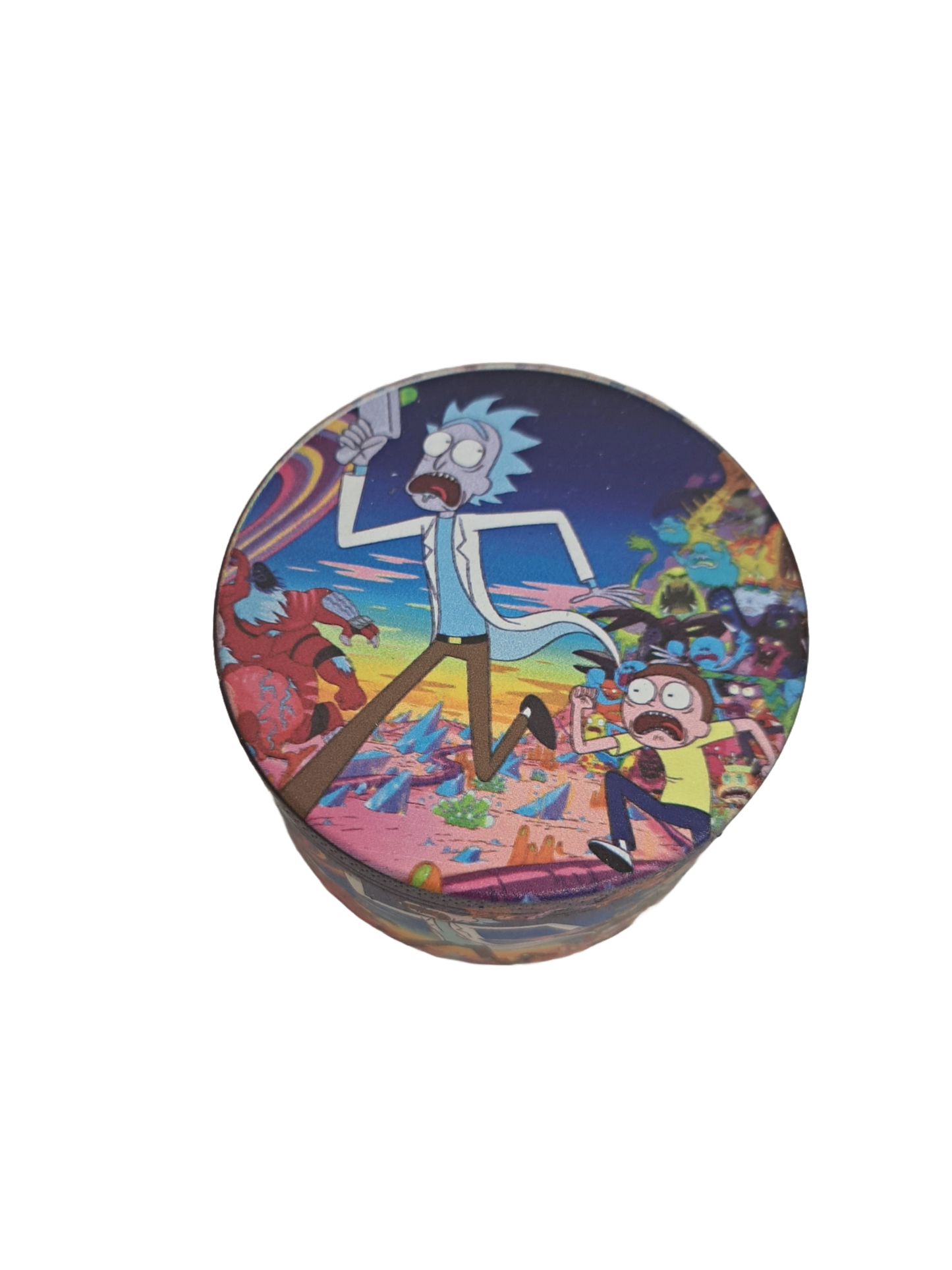 GRINDER RICK AND MORTY FUGA 4 PARTI IN METALLO