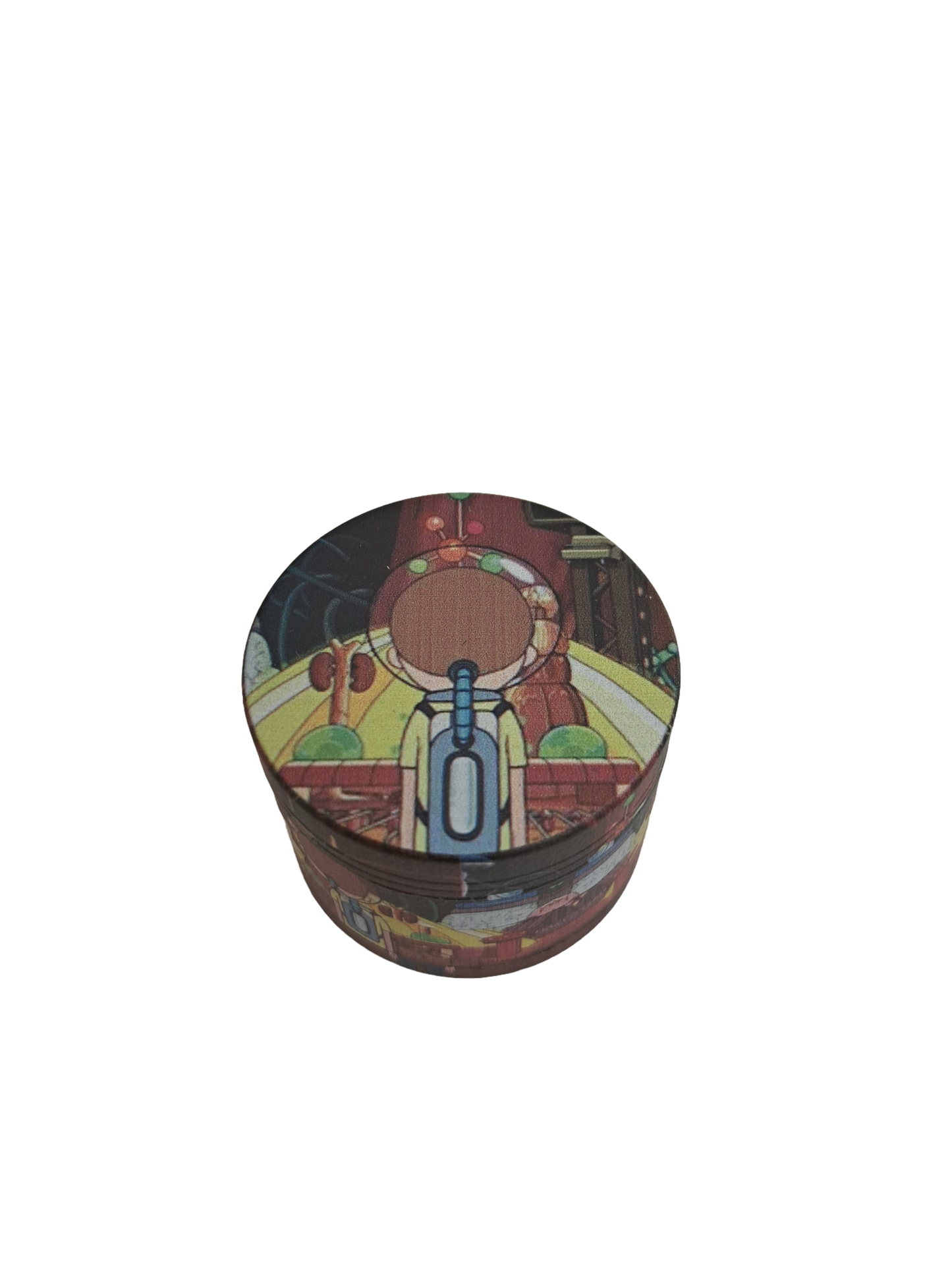 GRINDER RICK AND MORTY DI SPALLE 4 PARTI IN METALLO