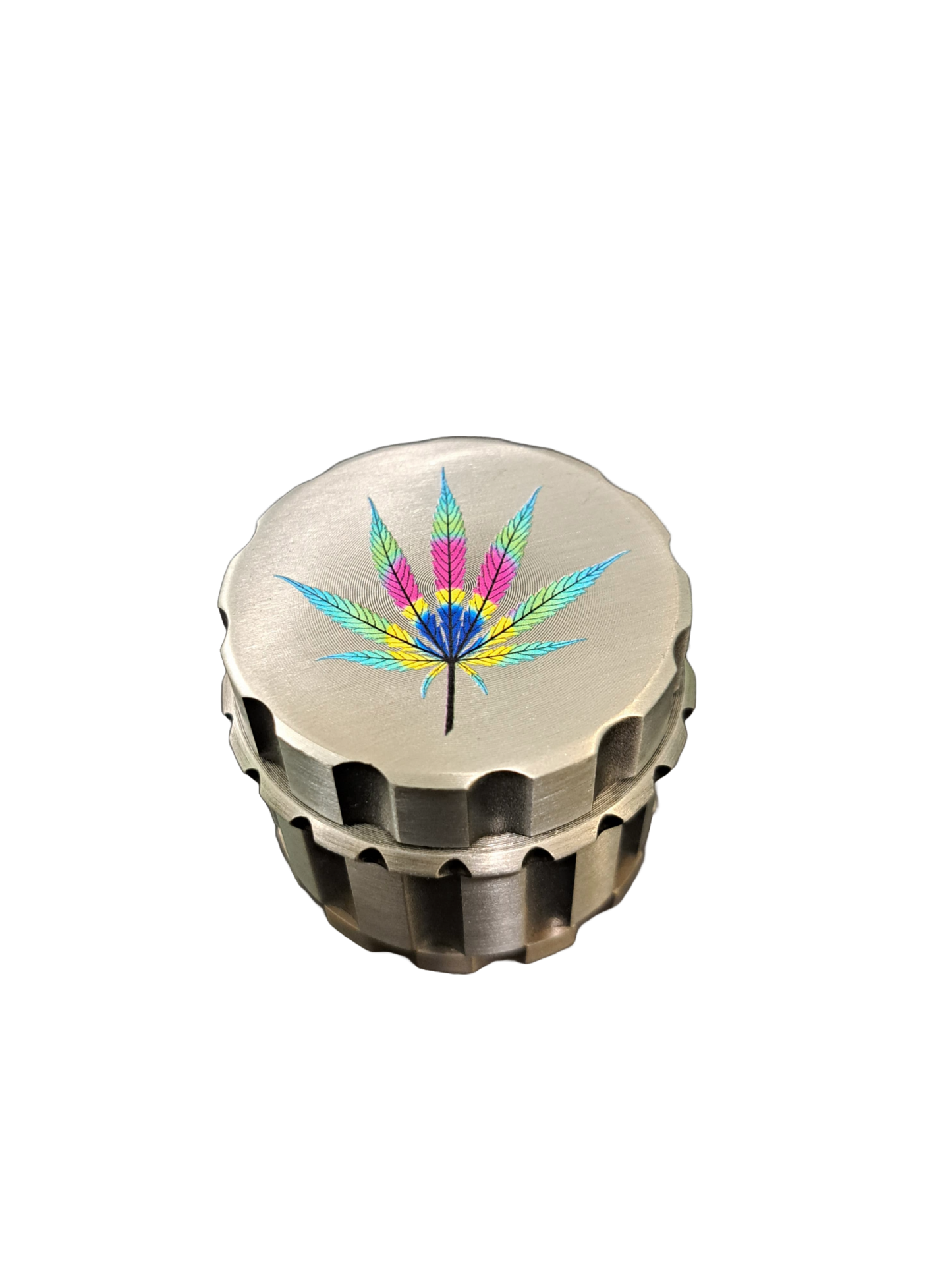 GRINDER 4 PARTI FOGLIA MULTICOLOR IN METALLO