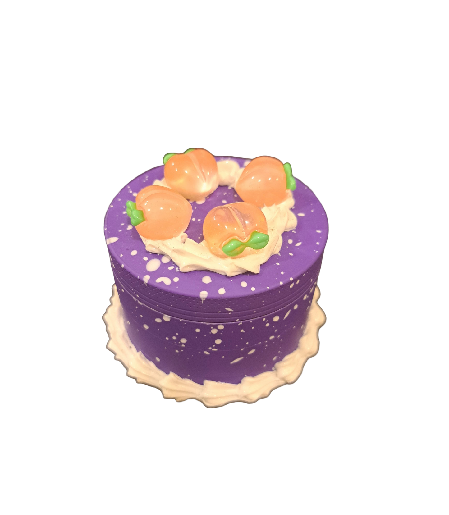 GRINDER 4 PARTI CAKE VIOLA IN METALLO