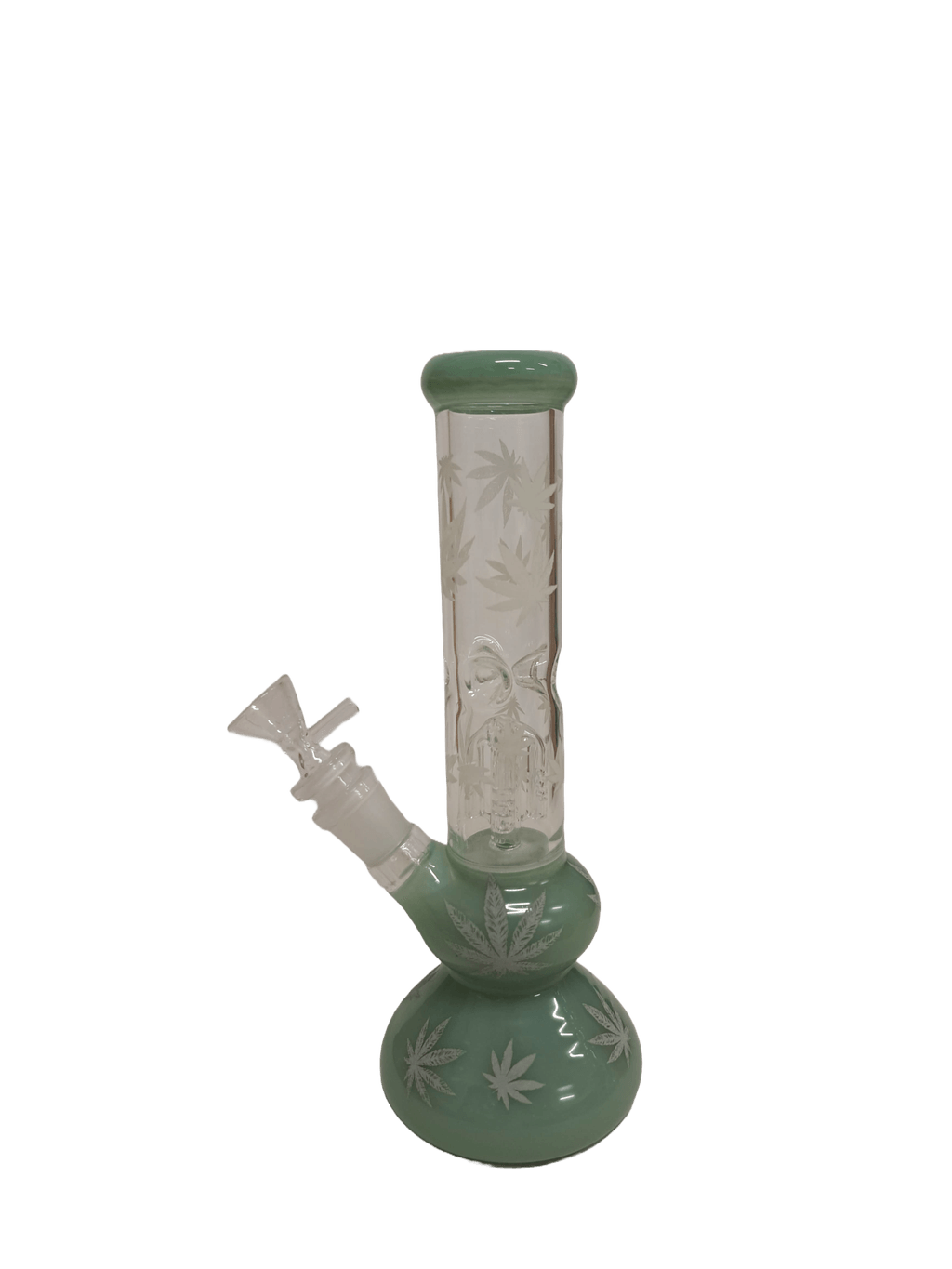 BONG VERDE CON FOGLIE DI CANAPA