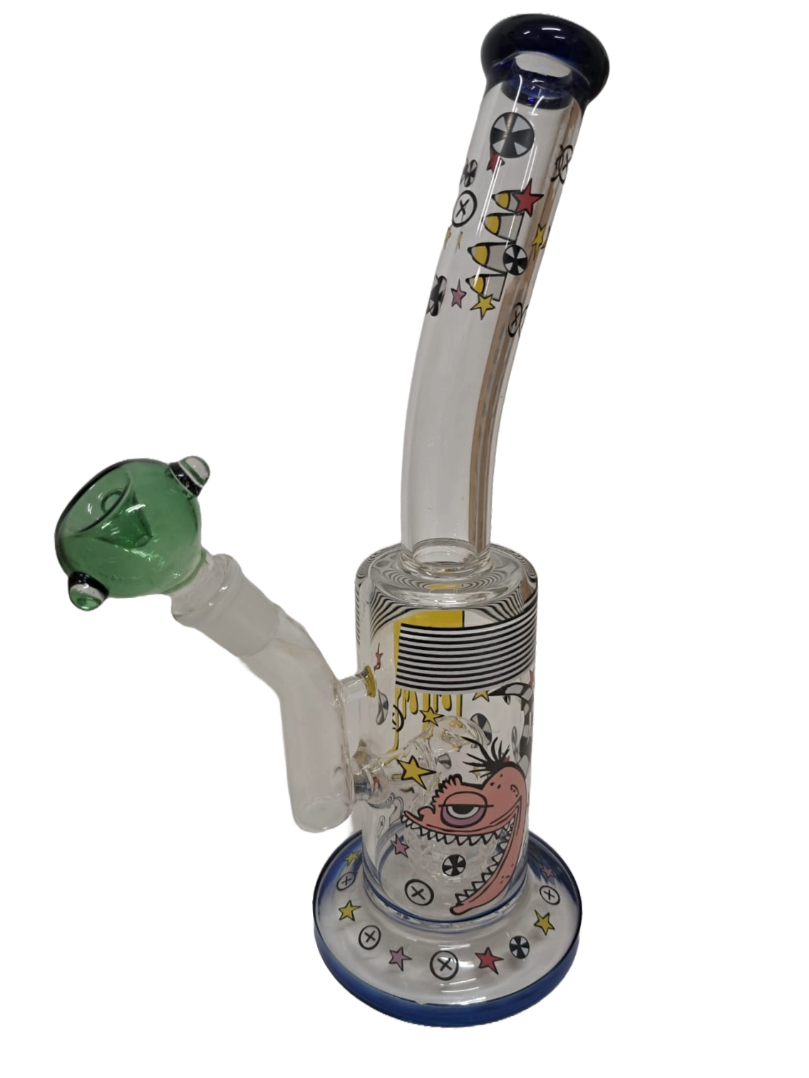 BONG CON DISEGNI IN VETRO