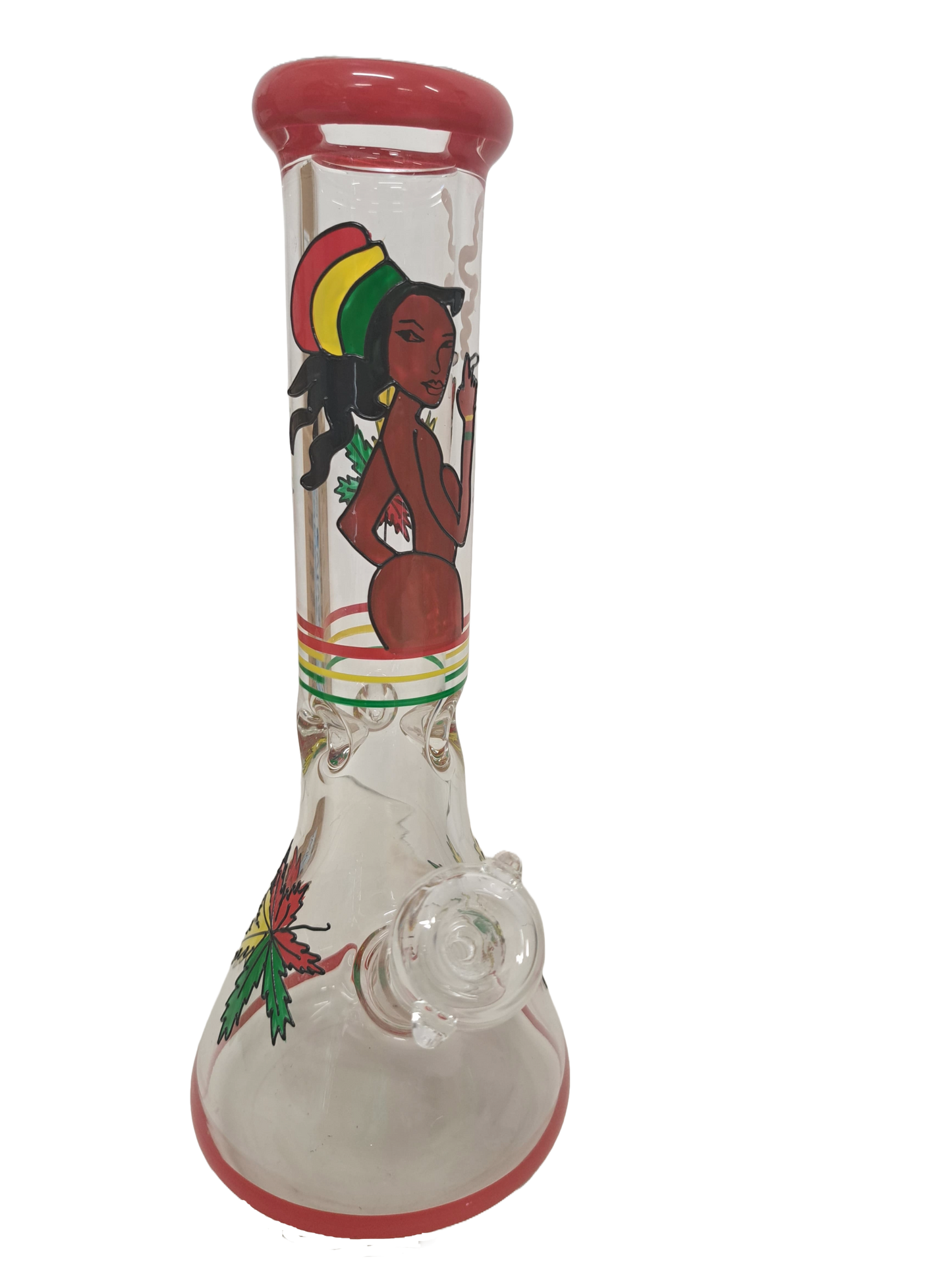 BONG COLORI GIAMAICA IN VETRO