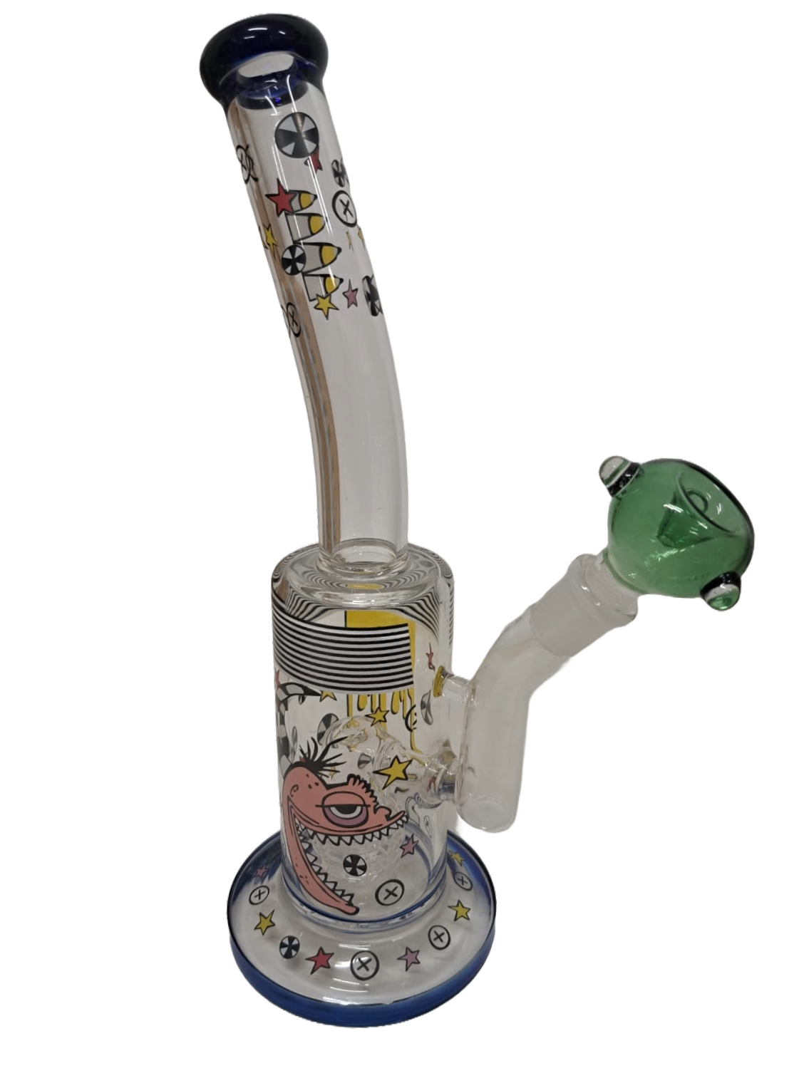 BONG CON DISEGNI IN VETRO