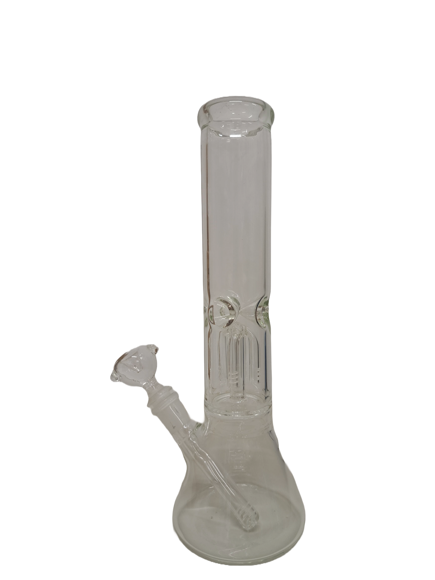 BONG TRASPARENTE DRITTO IN VETRO