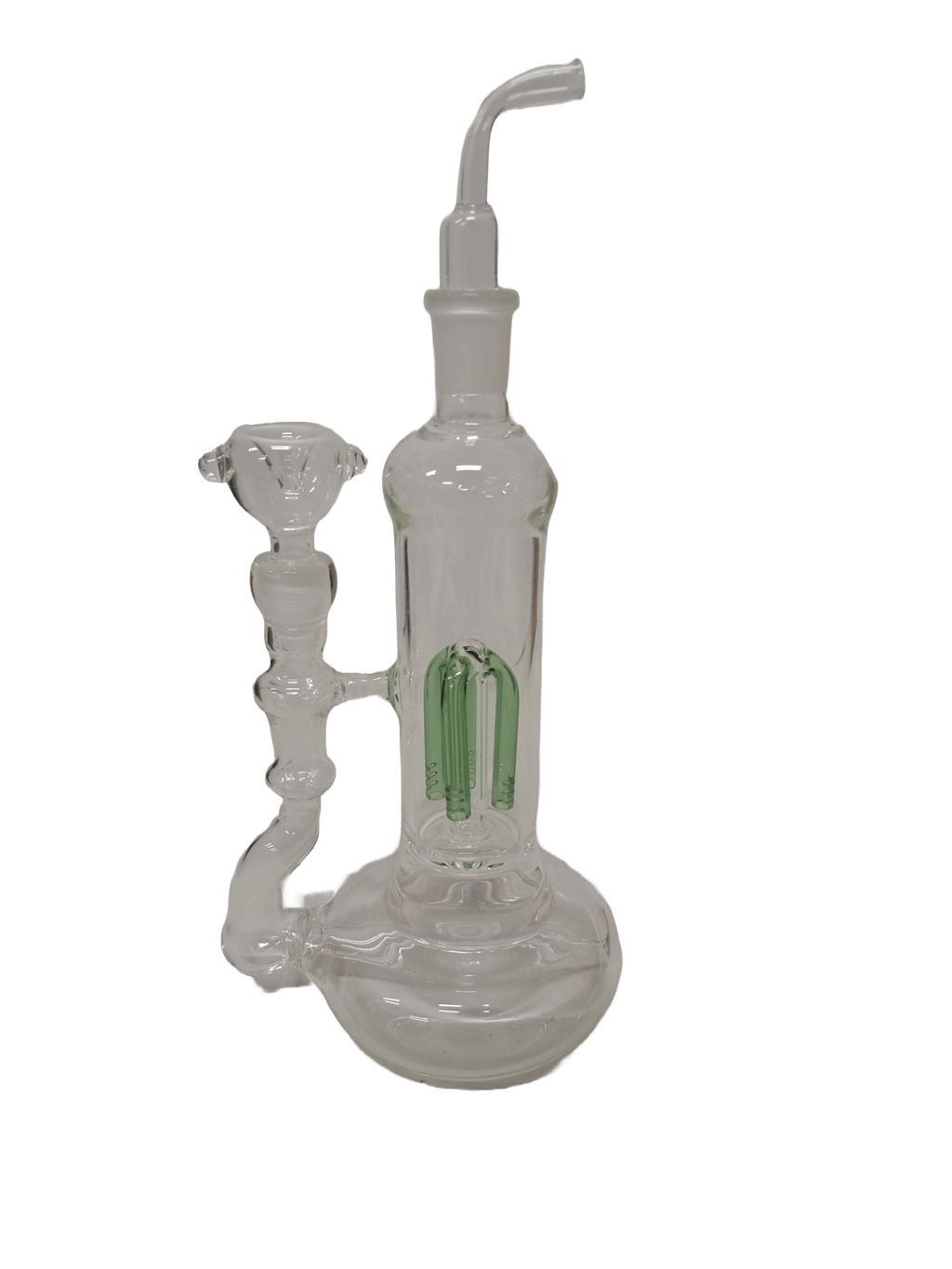 BONG HORSESHOE GREEN IN VETRO