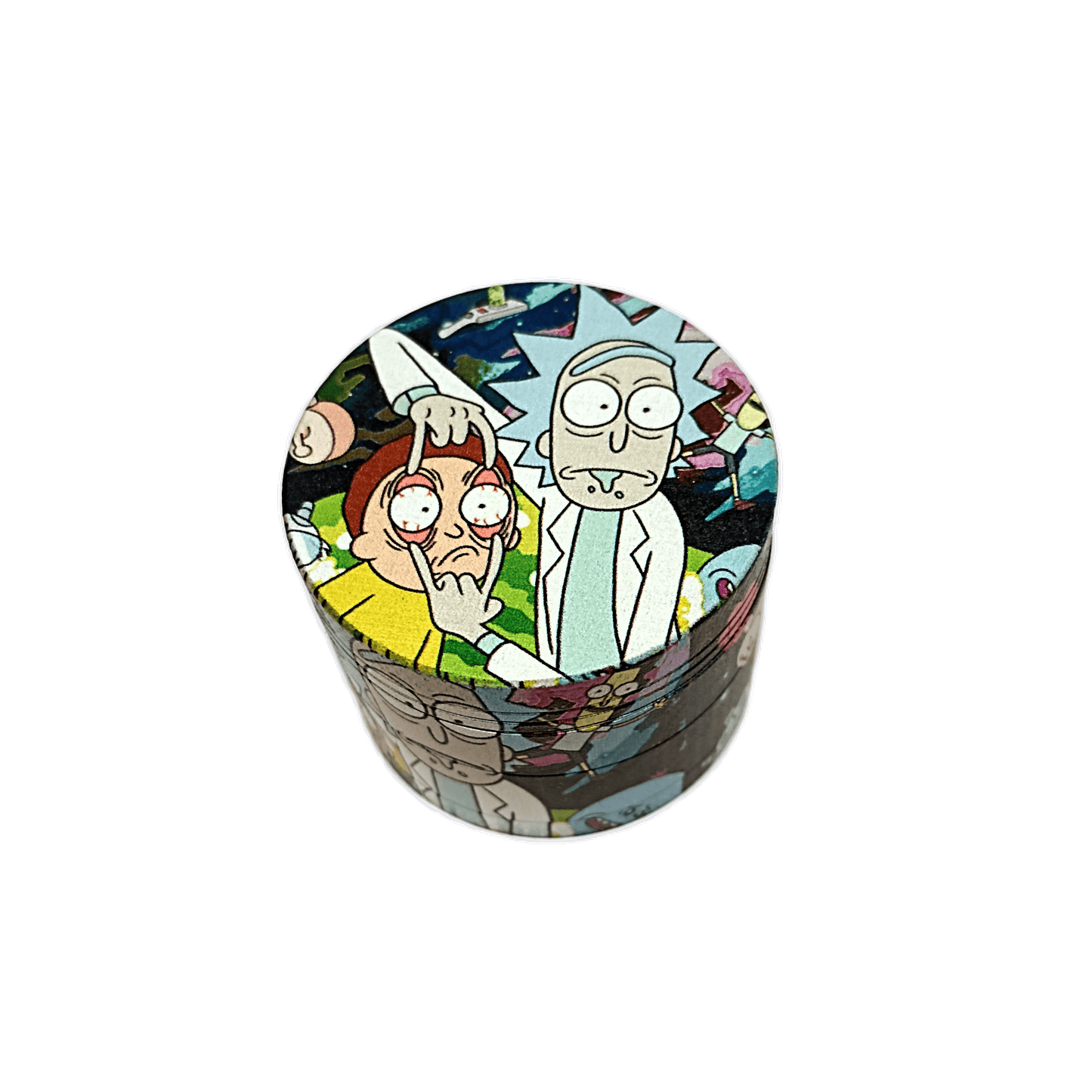 GRINDER RICK AND MORTY SBALORDITO 4 PARTI IN METALLO