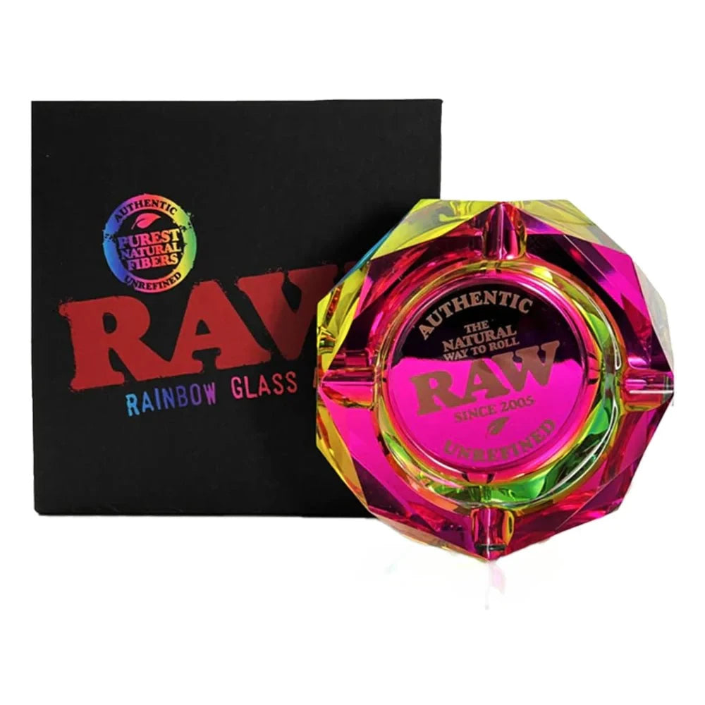 Portacenere RAW In Vetro Arcobaleno - Design Multicolore, Per Fumatori - Foto 7