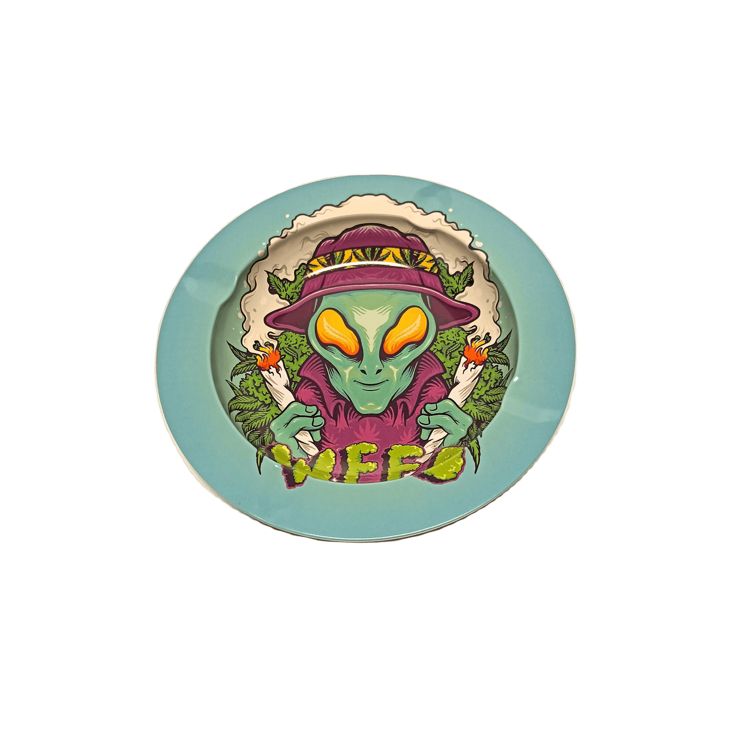 POSACENERE ROTONDO ALIEN WEED IN METALLO