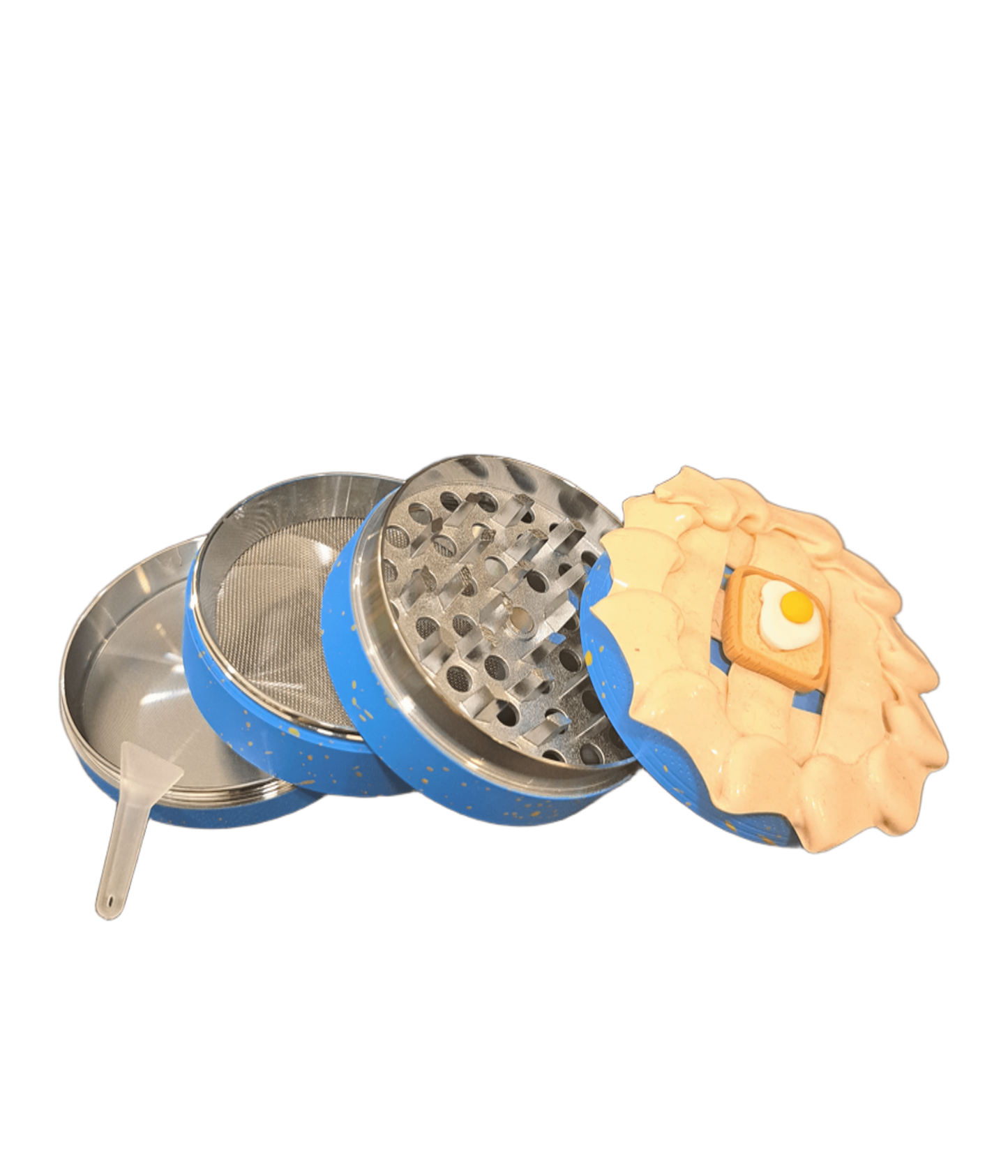 GRINDER 4 PARTI CAKE BLU IN METALLO