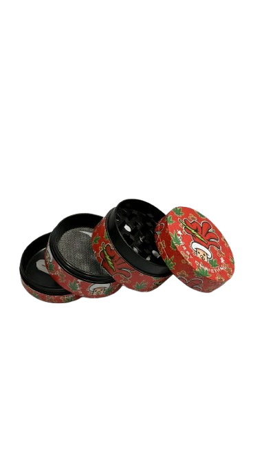 GRINDER IN METALLO 4 PARTI MERRY CHRISTMAS