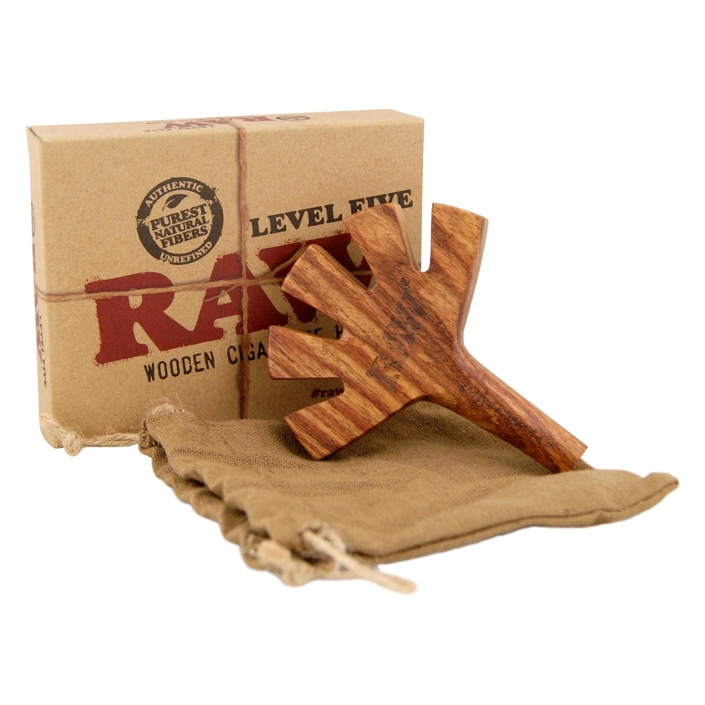 RAW LEVEL 5  HOLDER WOODEN CIGARETTE