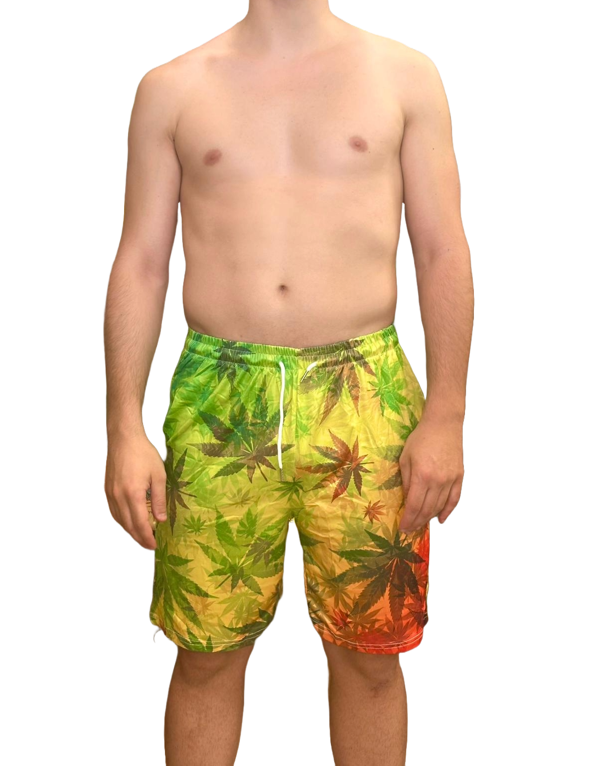 COSTUMI MARE UOMO ARANCIONE E VERDE