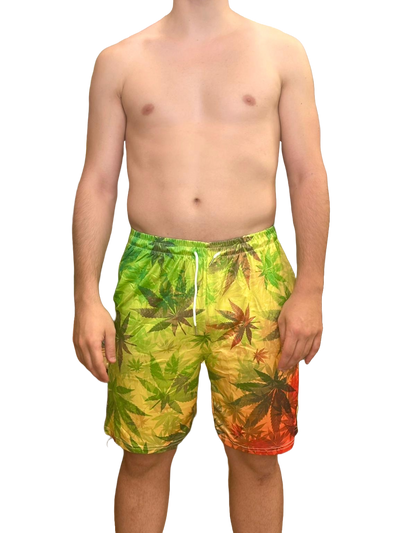 COSTUMI MARE UOMO ARANCIONE E VERDE