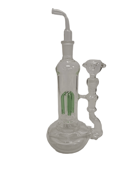 BONG HORSESHOE GREEN IN VETRO