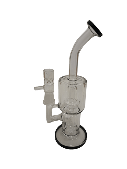 BONG NERO CURVO IN VETRO