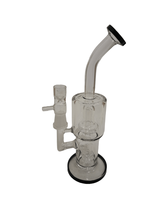 BONG NERO CURVO IN VETRO