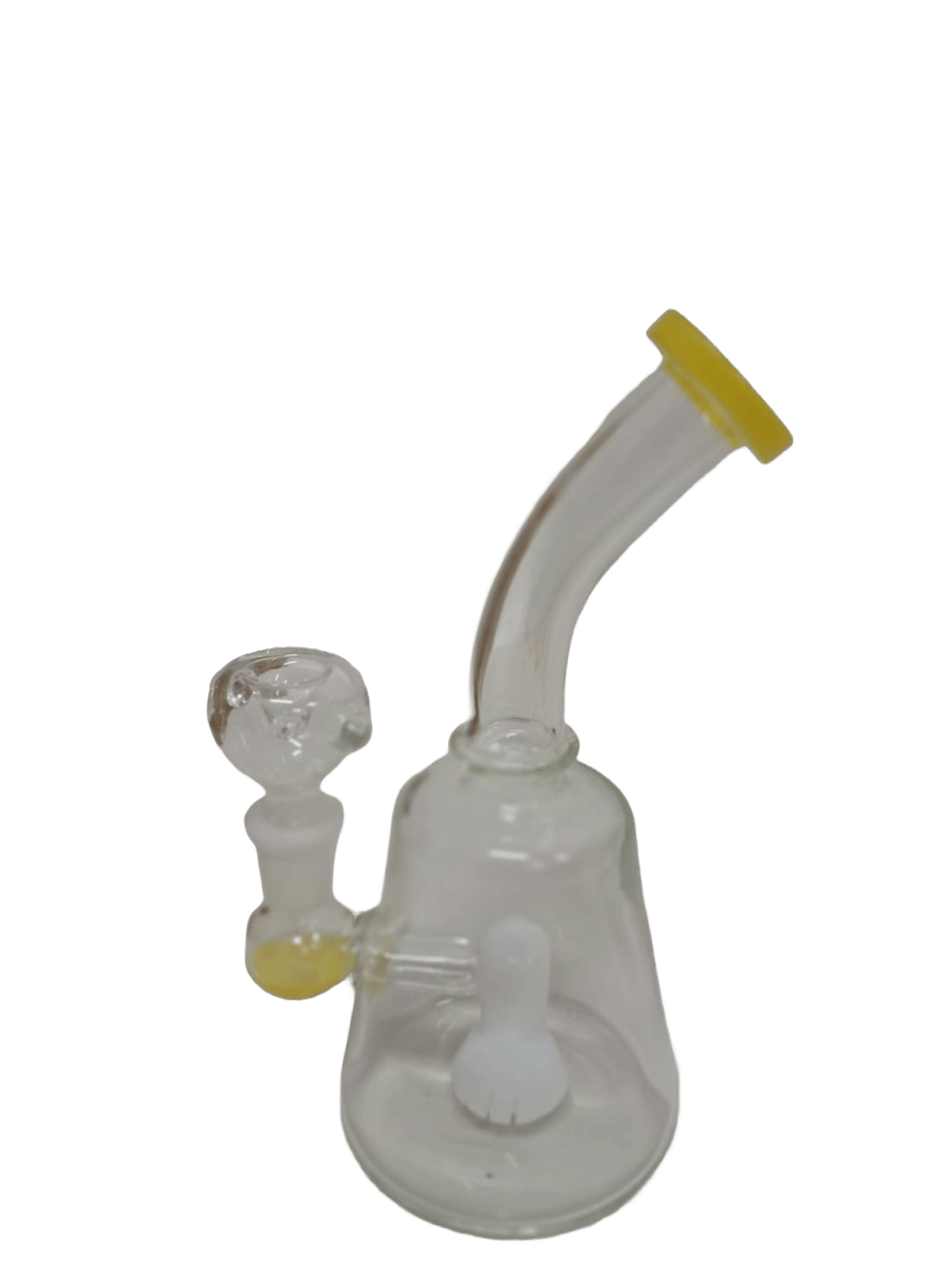 CURVY YELLOW BONG IN VETRO