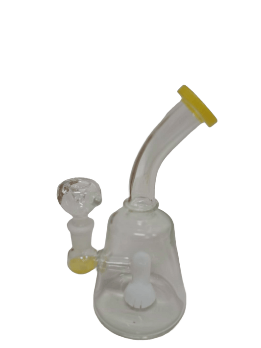 CURVY YELLOW BONG IN VETRO