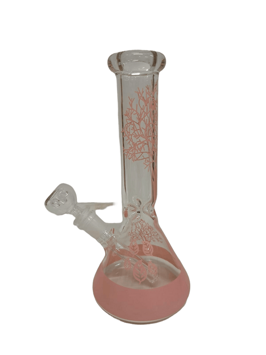 PINK TREE BONG IN VETRO