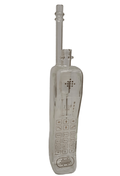 CELL PHONE RETRO BONG IN VETRO