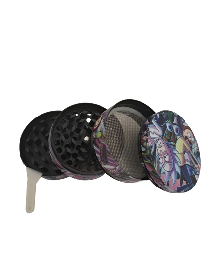 GRINDER RICK AND MORTY CAOS 4 PARTI IN METALLO
