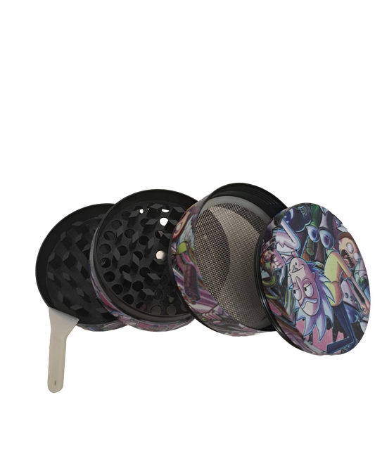 GRINDER RICK AND MORTY CAOS 4 PARTI IN METALLO