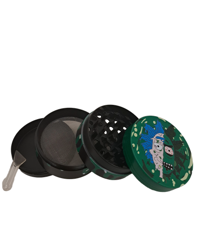 GRINDER RICK AND MORTY TESTA RICK 4 PARTI IN METALLO