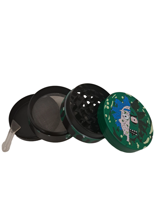 GRINDER RICK AND MORTY TESTA RICK 4 PARTI IN METALLO