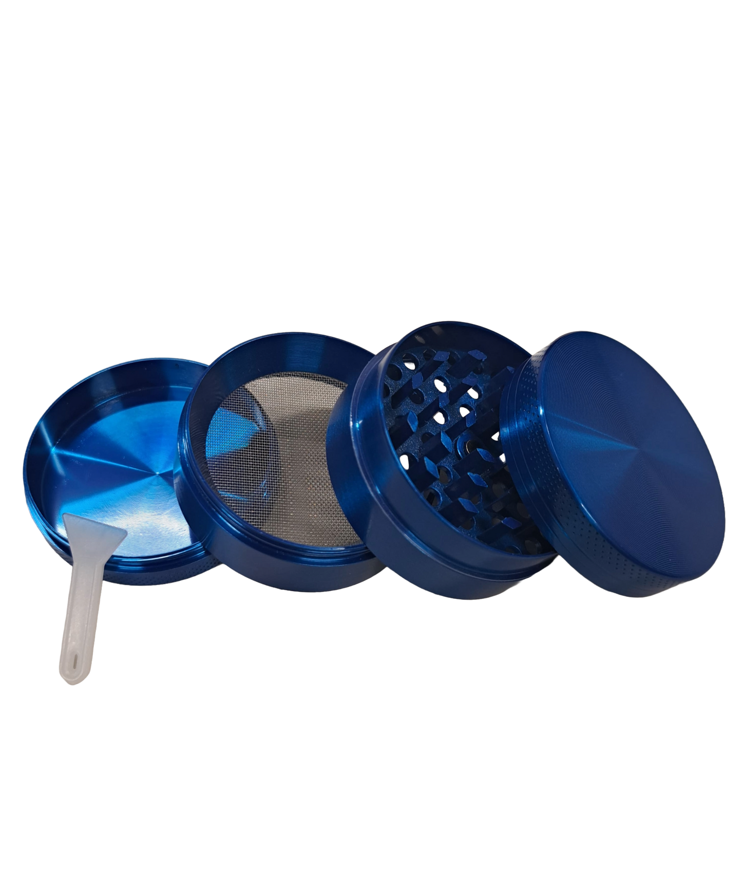 GRINDER 4 PARTI BLU IN METALLO