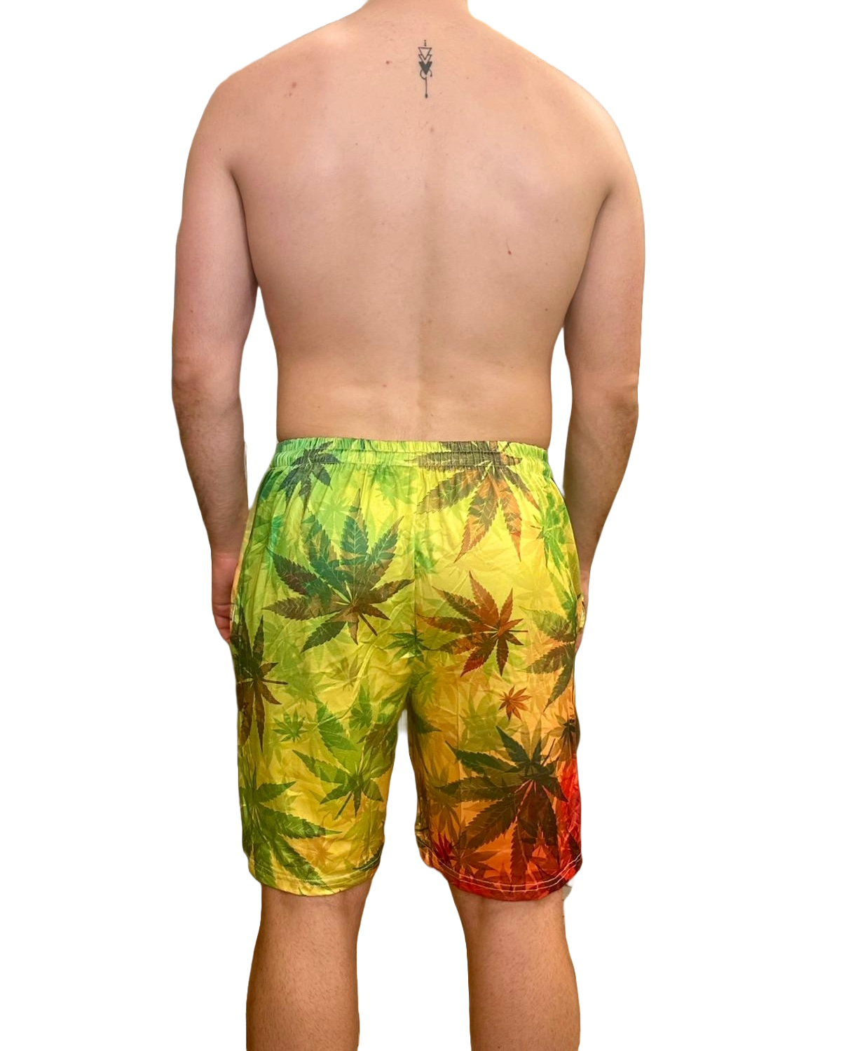 COSTUMI MARE UOMO ARANCIONE E VERDE