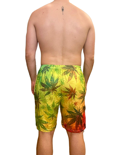 COSTUMI MARE UOMO ARANCIONE E VERDE