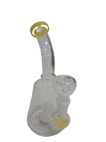 CURVY YELLOW BONG IN VETRO