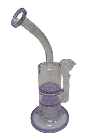 HONEYCOMB LILAC BONG IN VETRO