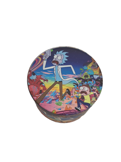 GRINDER RICK AND MORTY FUGA 4 PARTI IN METALLO