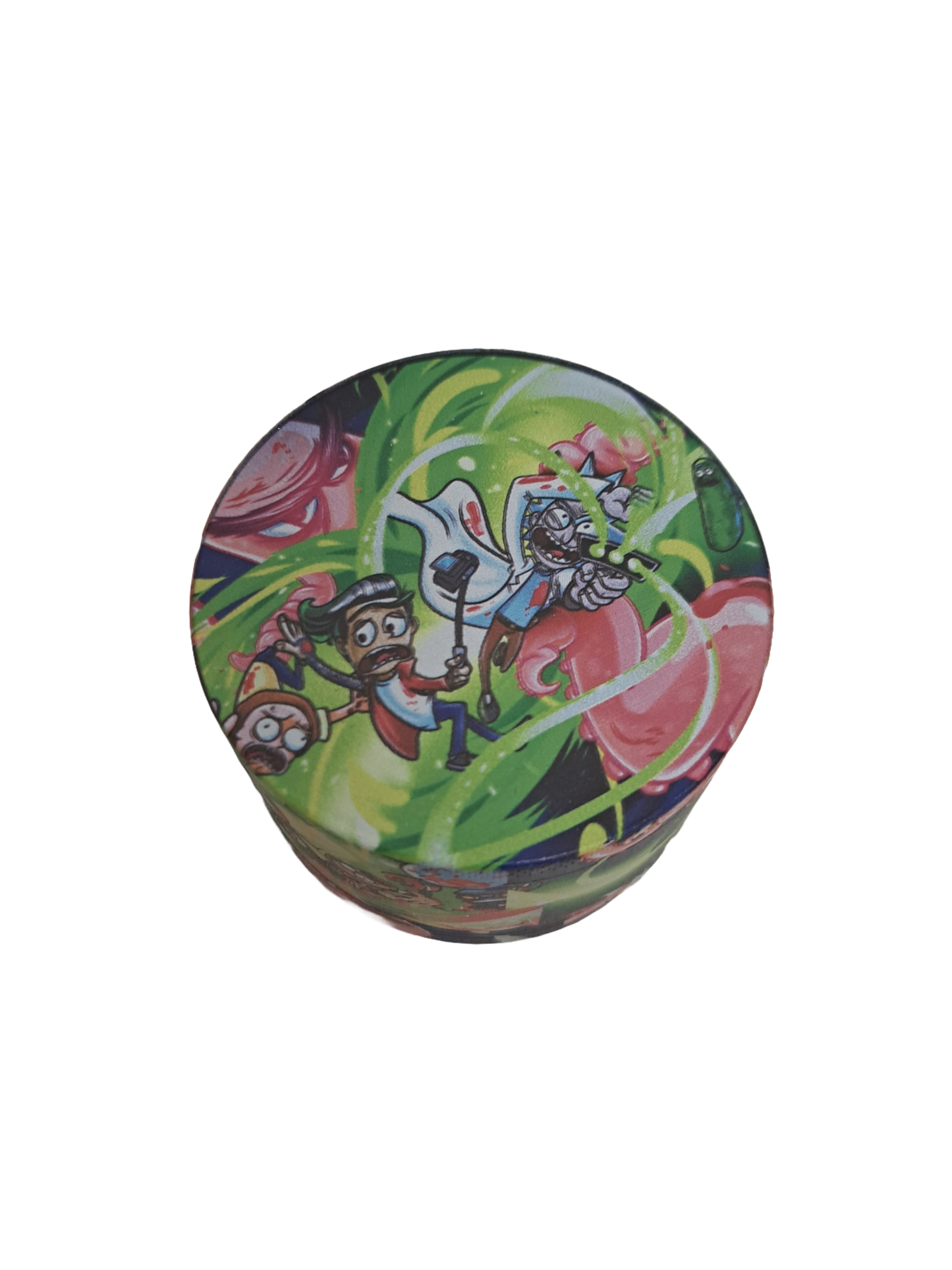 GRINDER RICK AND MORTY BATTAGLIA 4 PARTI IN METALLO
