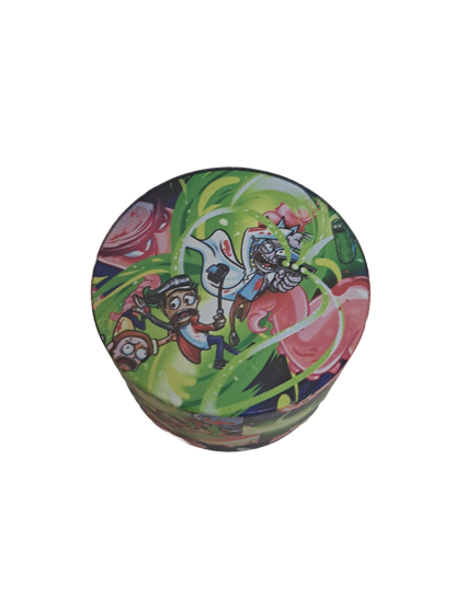 GRINDER RICK AND MORTY BATTAGLIA 4 PARTI IN METALLO
