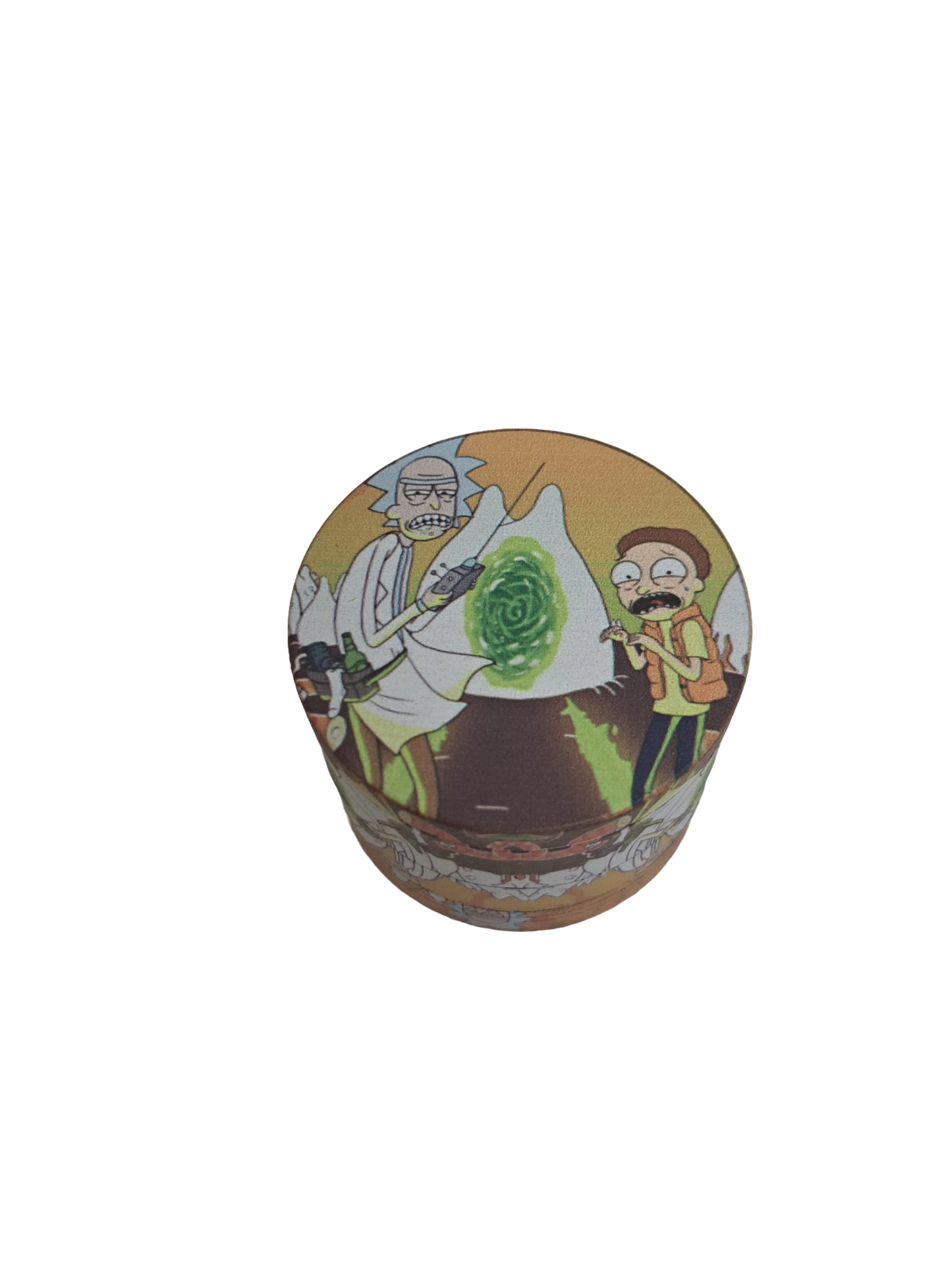 GRINDER RICK AND MORTY PORTALE DIMENSIONALE 4 PARTI IN METALLO