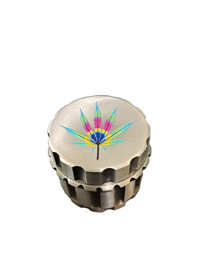 GRINDER 4 PARTI FOGLIA MULTICOLOR IN METALLO