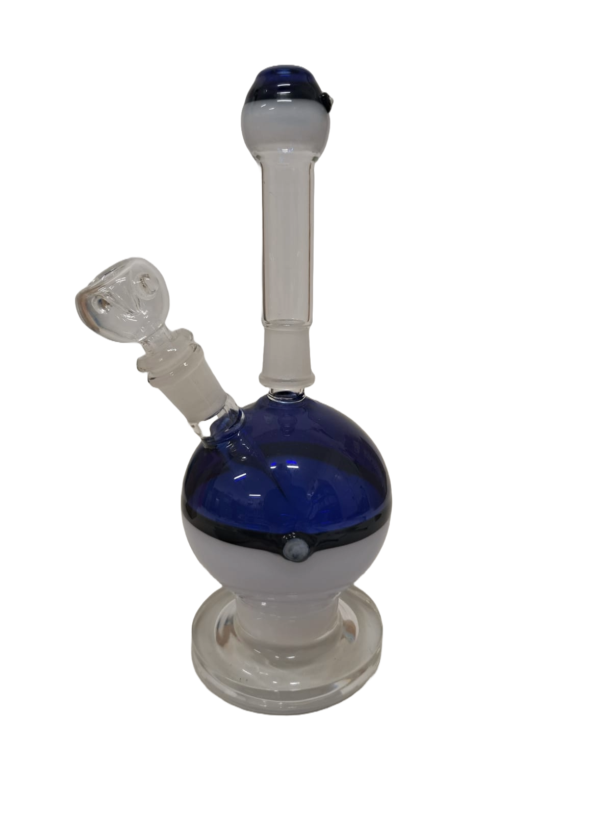 BONG POKEBALL BLU IN VETRO