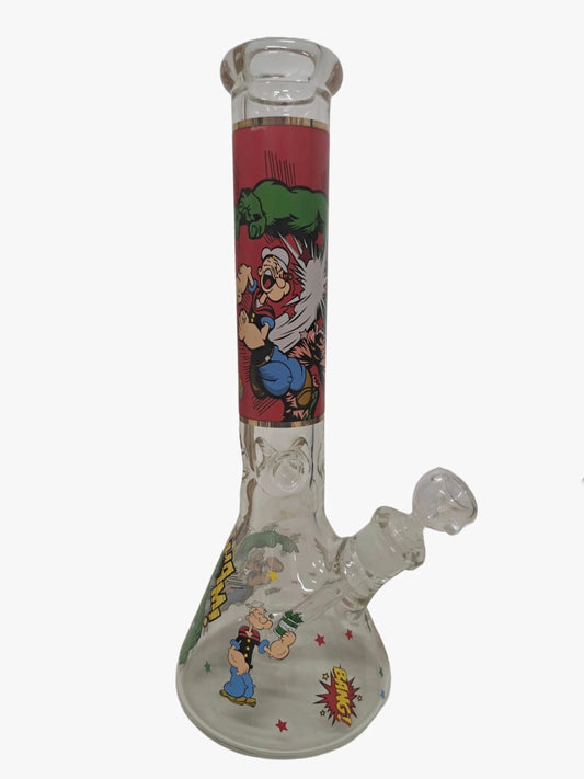 BONG HULK E BRACCIO DI FERRO IN VETRO