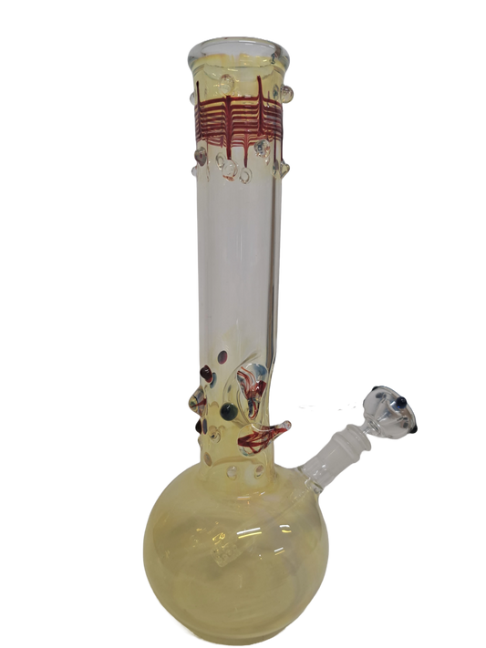 BONG GIALLO IN VETRO