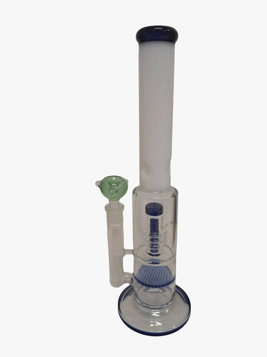 BONG BLU E BIANCO IN VETRO