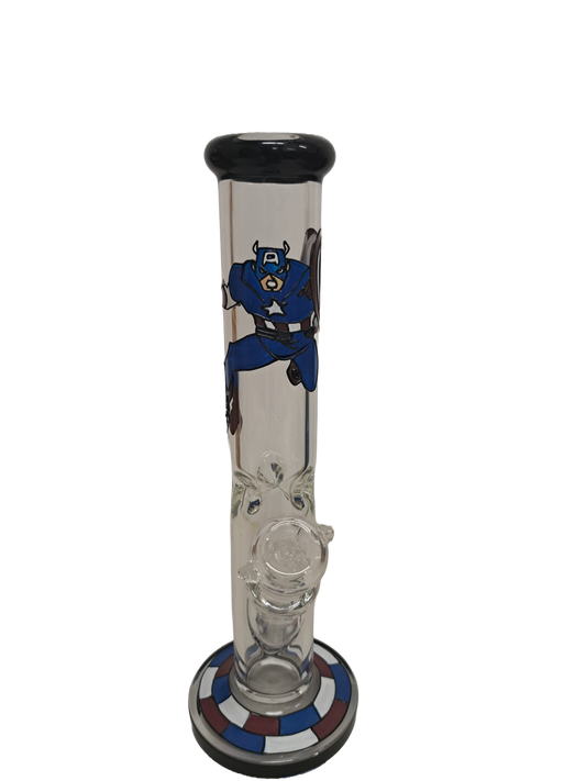 BONG CAPTAIN AMERICA IN VETRO