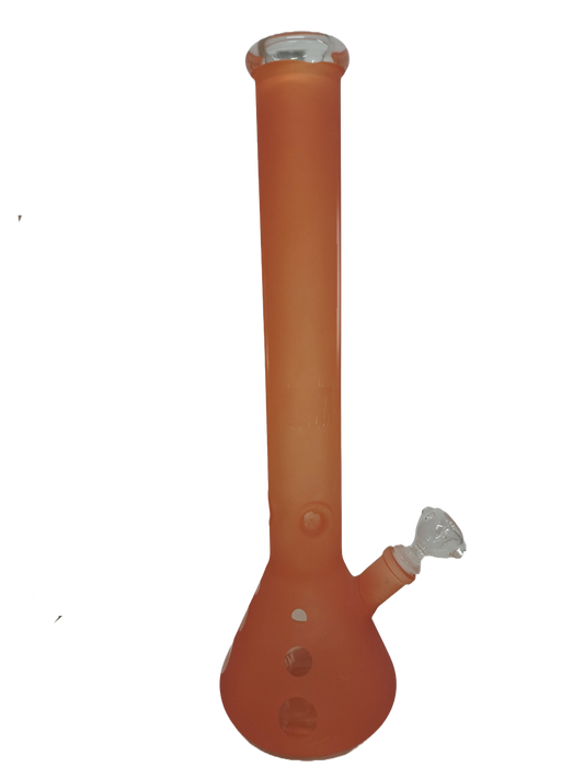 BONG ARANCIONE SATINATO IN VETRO